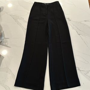 Diane Von Furstenberg black wide leg pants black size 2